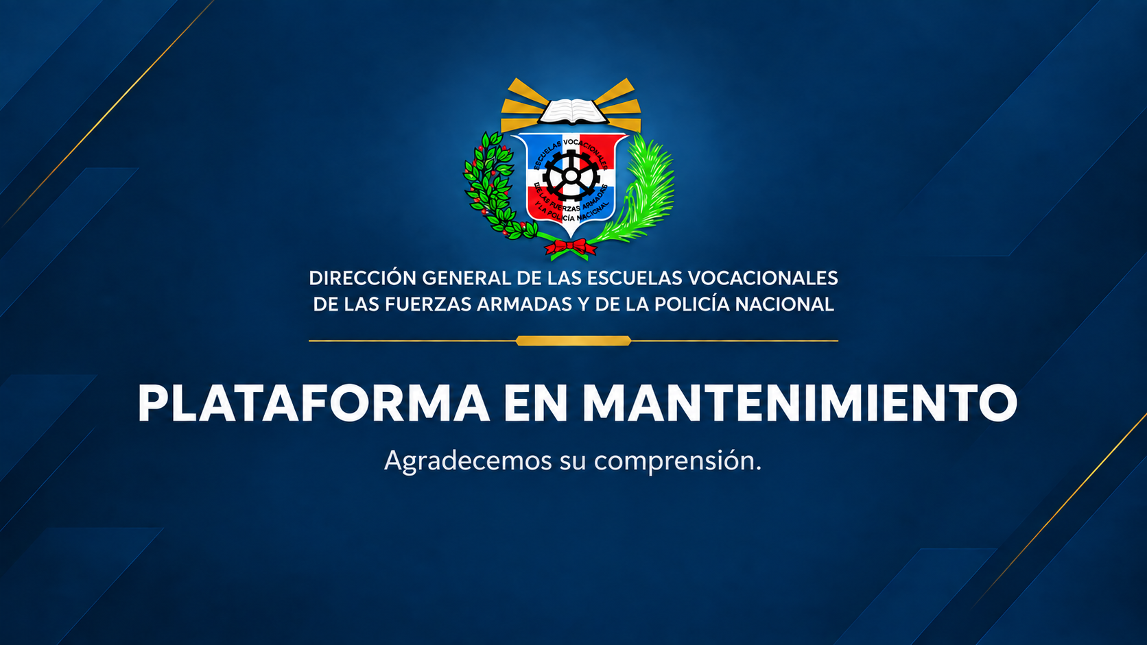 Plataforma en mantenimiento